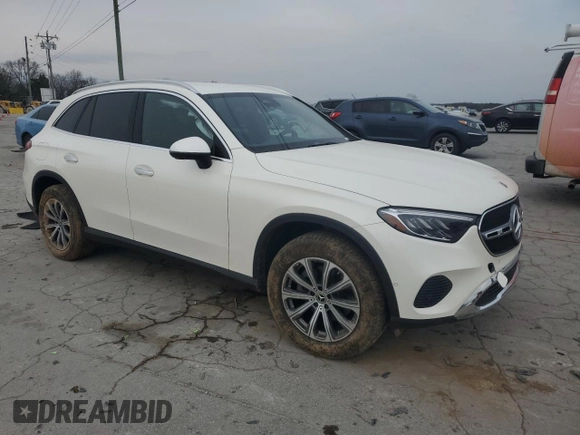 2023 Mercedes-Benz GLC with VIN W1NKM4GB1PU026047, listed as a Copart auction lot 49234285 with 20,139 mi miles and Salvage Title. Bid and sale history available at carsss.com. Image 4.