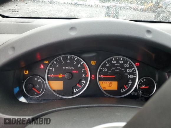 2008 Nissan Frontier SE with VIN 1N6AD06W08C427917, listed as a Copart auction lot 59894835 with 172,058 mi miles and Salvage title. Bid and sale history available at DreamBid. Image 9.