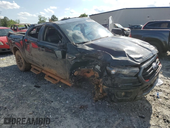 2021 Ford Ranger XL with VIN 1FTER4FH6MLD75881, listed as a Copart auction lot 57230305 with 38,773 mi miles and Salvage title. Bid and sale history available at DreamBid. Image 4.