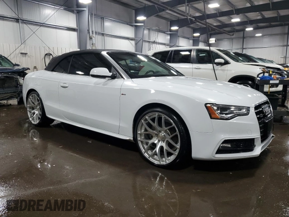 2016 Audi A5 Premium Plus with VIN WAUM2AFH0GN002940, listed as a Copart auction lot 87824885 with 87,176 mi miles and Salvage Title. Bid and sale history available at carsss.com. Image 4.