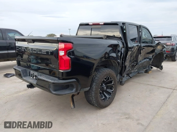 2021 Chevrolet Silverado 1500 RST with VIN 3GCPWDED0MG199357, listed as a IAAI auction lot 41355019 with 93,943 mi miles. Bid and sale history available at carsss.com. Image 4.