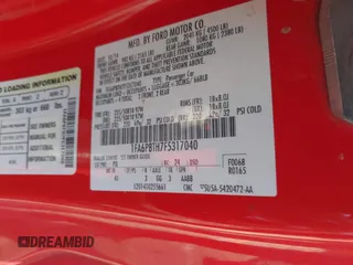 2015 Ford Mustang EcoBoost с VIN 1FA6P8TH7F5317040, выставлен на аукционе IAAI как лот 40239416 с пробегом 156 795 миль миль и . История ставок и продаж доступна на DreamBid. Изображение 9.