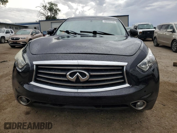 2013 Infiniti FX with VIN JN8CS1MU8DM141623, listed as a Copart auction lot 62533145 with 160,602 mi miles and Salvage title. Bid and sale history available at DreamBid. Image 5.