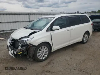 2015 Toyota Sienna Limited with VIN 5TDDK3DCXFS114465, listed as a Copart auction lot 54155605 with 105,937 mi miles and Salvage Title. Bid and sale history available at DreamBid. Image 1.