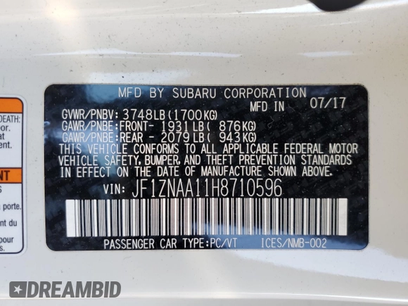 2017 Toyota 86 with VIN JF1ZNAA11H8710596, listed as a Copart auction lot 77886954 with 64,272 mi miles and Salvage Title. Bid and sale history available at carsss.com. Image 14.