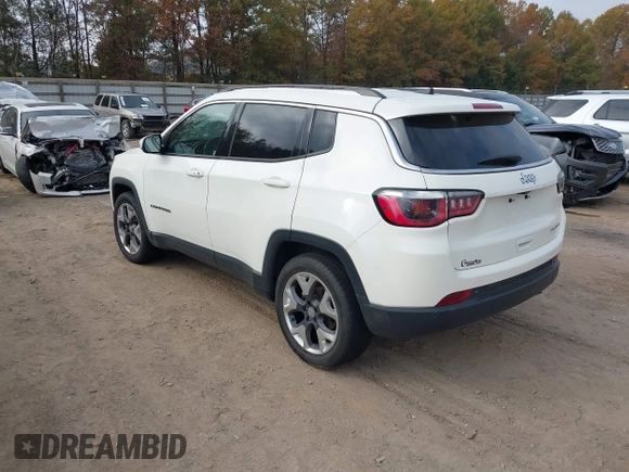 2019 Jeep Compass Limited with VIN 3C4NJCCBXKT676236, listed as a IAAI auction lot 40678393 with 74,532 mi miles. Bid and sale history available at carsss.com. Image 3.