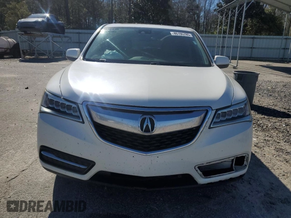2015 Acura MDX Tech Pkg with VIN 5FRYD3H4XFB013234, listed as a Copart auction lot 46195785 with 156,628 mi miles and Salvage Title. Bid and sale history available at carsss.com. Image 5.