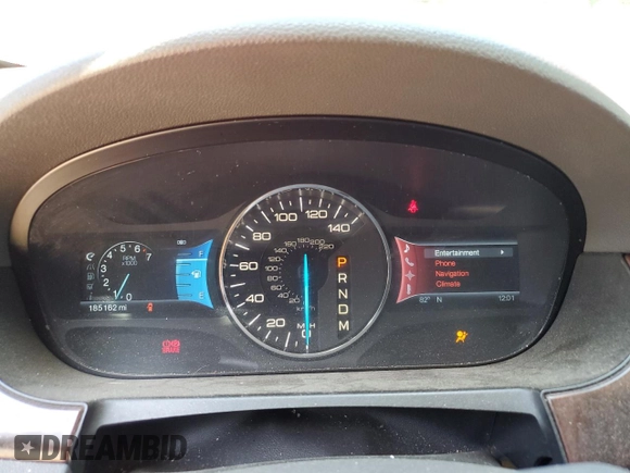 2011 Ford Edge Limited with VIN 2FMDK3KC2BBA01216, listed as a Copart auction lot 60713355 with 185,162 mi miles and Salvage title. Bid and sale history available at DreamBid. Image 9.