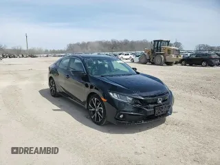 2019 Honda Civic Sport with VIN 2HGFC2F85KH590674, listed as a Copart auction lot 54452595 with 12,610 mi miles and Salvage Title. Bid and sale history available at DreamBid. Image 13.