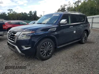 2021 Nissan Armada Platinum with VIN JN8AY2DA5M9372810, listed as a Copart auction lot 73799544 with 29,382 mi miles and Non Repairable. Bid and sale history available at carsss.com. Image 1.