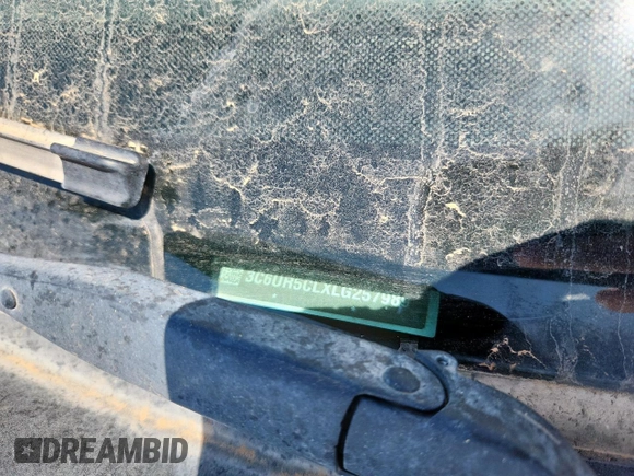 2020 Ram 2500 Tradesman with VIN 3C6UR5CLXLG257989, listed as a Copart auction lot 61019805 with 113,155 mi miles and Salvage title. Bid and sale history available at DreamBid. Image 12.