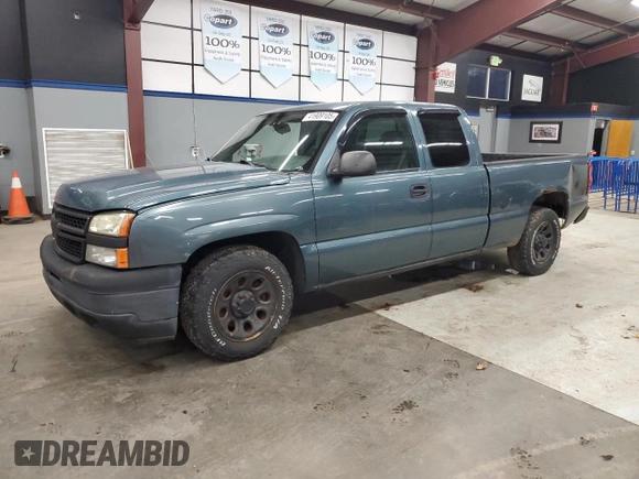 2006 Chevrolet Silverado 1500 Work Truck with VIN 1GCEC19X46Z288905, listed as a Copart auction lot 41909105 with 186,325 mi miles and Clean Title. Bid and sale history available at carsss.com. Image 1.