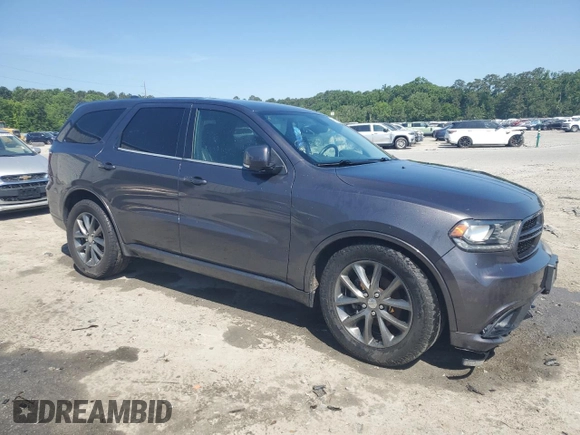 2017 Dodge Durango GT with VIN 1C4RDHDG8HC829989, listed as a Copart auction lot 49547735 with 161,937 mi miles and Salvage Title. Bid and sale history available at DreamBid. Image 4.