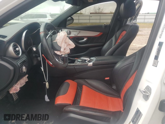 2016 Mercedes-Benz C 63 S AMG with VIN 55SWF8HB3GU100097, listed as a Copart auction lot 43960735 with Not provided miles and Salvage title. Bid and sale history available at DreamBid. Image 7.