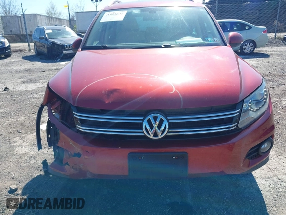 2016 Volkswagen Tiguan S with VIN WVGBV7AX4GW021564, listed as a IAAI auction lot 41995637 with 96,167 mi miles and . Bid and sale history available at DreamBid. Image 12.