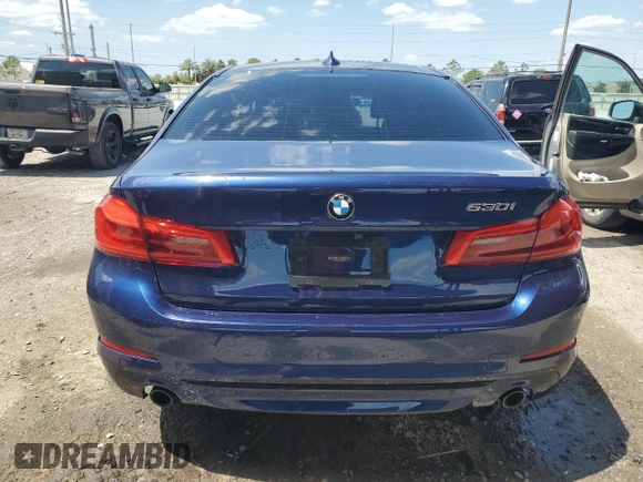2020 BMW 5 Series 530i with VIN WBAJR3C00LWW76874, listed as a Copart auction lot 50903615 with 24,743 mi miles and Non Repairable. Bid and sale history available at DreamBid. Image 6.