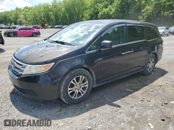2012 Honda Odyssey EX z VIN 5FNRL5H48CB098302, wystawiony jako Copart lot #59376195 z przebiegiem 266 634 mil mil oraz Czysty tytuł • Clean title. Historia ofert i sprzedaży dostępna na DreamBid. Obrazek 1.