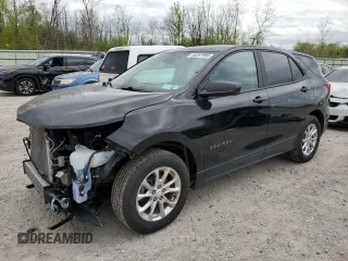 2021 Chevrolet Equinox LS z VIN 2GNAXSEV8M6113408, wystawiony jako Copart lot #56287995 z przebiegiem 66 579 mil mil oraz Szkoda całkowita • Salvage title. Historia ofert i sprzedaży dostępna na DreamBid. Obrazek 1.