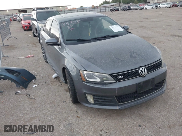 2013 Volkswagen Jetta GLI Autobahn with VIN 3VW4A7AJXDM216548, listed as a IAAI auction lot 40725175 with 147,939 mi miles and . Bid and sale history available at DreamBid. Image 1.