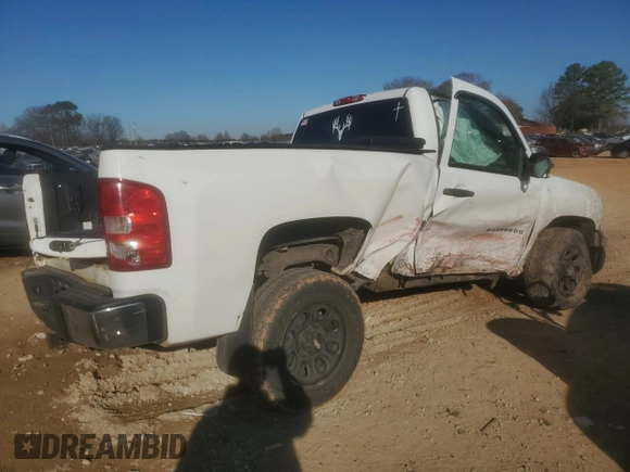 2011 Chevrolet Silverado 1500 Work Truck with VIN 1GCNCPEAXBZ379367, listed as a Copart auction lot 46596775 with 163,218 mi miles and Salvage Title. Bid and sale history available at DreamBid. Image 3.