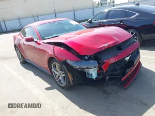 2024 Ford Mustang EcoBoost with VIN 1FA6P8TH2R5137890, listed as a IAAI auction lot 41825638 with 6,144 mi miles and . Bid and sale history available at DreamBid. Image 1.