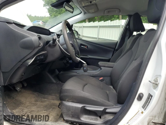 2022 Toyota Prius LE with VIN JTDL9MFUXN3038720, listed as a Copart auction lot 61212455 with 66,669 mi miles and Salvage title. Bid and sale history available at DreamBid. Image 7.