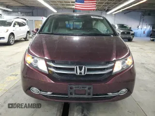 2014 Honda Odyssey Touring with VIN 5FNRL5H93EB079817, listed as a Copart auction lot 56231645 with 65,521 mi miles and Salvage title. Bid and sale history available at DreamBid. Image 5.