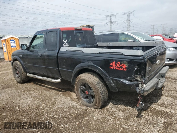 2002 Ford Ranger XL Fleet with VIN 1FTZR45E12TA71296, listed as a Copart auction lot 52533795 with 166,708 mi miles and Salvage Title. Bid and sale history available at DreamBid. Image 2.