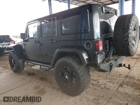 2013 Jeep Wrangler Unlimited Rubicon with VIN 1C4BJWFG5DL526884, listed as a Copart auction lot 47800225 with 112,207 mi miles and Salvage Title. Bid and sale history available at carsss.com. Image 2.