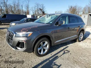 2025 Audi Q7 z VIN WA1AVBF74SD006329, wystawiony jako Copart lot #48305235 z przebiegiem 2 688 mil mil oraz Szkoda całkowita • Salvage title. Historia ofert i sprzedaży dostępna na DreamBid. Obrazek 1.
