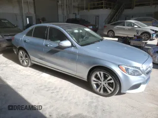 2015 Mercedes-Benz C-Class C 300 Luxury with VIN 55SWF4KB2FU040345, listed as a Copart auction lot 41772025 with 150,485 mi miles and Salvage Title. Bid and sale history available at carsss.com. Image 4.