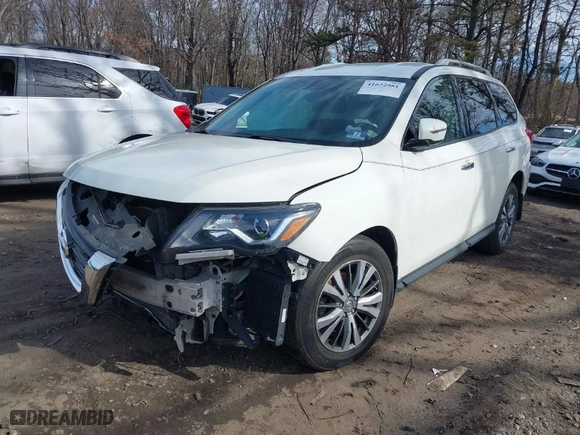2018 Nissan Pathfinder SV with VIN 5N1DR2MM7JC651444, listed as a IAAI auction lot 41622981 with 92,191 mi miles. Bid and sale history available at carsss.com. Image 2.
