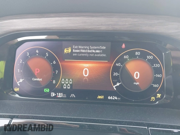 2024 Volkswagen Atlas SEL with VIN 1V2BR2CA3RC513283, listed as a IAAI auction lot 41565795 with 6,624 mi miles and . Bid and sale history available at DreamBid. Image 7.
