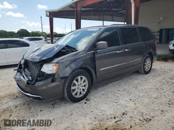 2016 Chrysler Town & Country Touring with VIN 2C4RC1BGXGR254801, listed as a Copart auction lot 55977875 with 74,640 mi miles and Salvage Title. Bid and sale history available at DreamBid. Image 1.