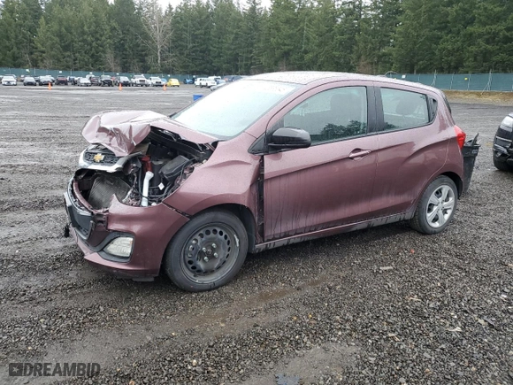 2020 Chevrolet Spark LS with VIN KL8CB6SA5LC457415, listed as a Copart auction lot 46685545 with 52,095 mi miles and Clean Title. Bid and sale history available at carsss.com. Image 1.