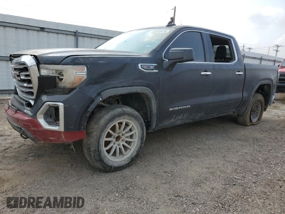 2020 GMC Sierra 1500 SLT with VIN 3GTP8DED9LG292449, listed as a Copart auction lot 55072415 with 134,040 mi miles and Salvage title. Bid and sale history available at DreamBid. Image 1.