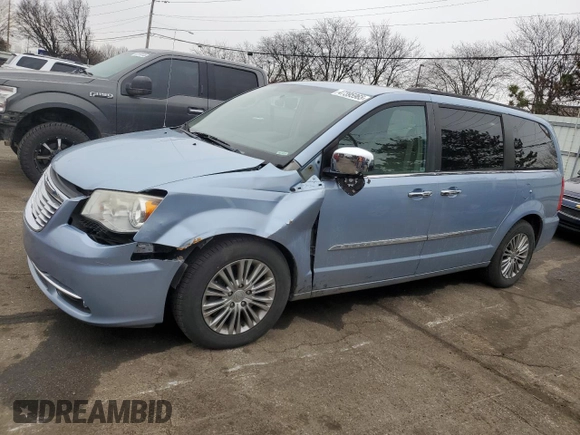 2013 Chrysler Town & Country Touring-L with VIN 2C4RC1CG8DR565461, listed as a Copart auction lot 47395965 with 132,177 mi miles and Salvage Title. Bid and sale history available at carsss.com. Image 1.