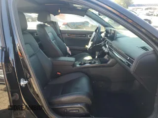 2025 Honda Civic Sedan Hybrid Sport with VIN 2HGFE4F86SH301081, listed as a Copart auction lot 47089745 with 25,836 mi miles and Salvage Title. Bid and sale history available at carsss.com. Image 7.
