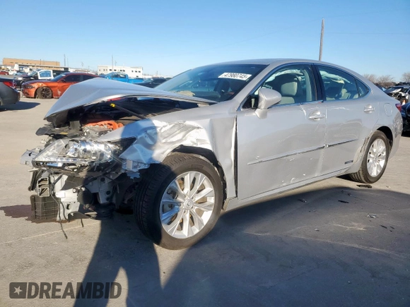 2013 Lexus ES 300h Hybrid with VIN JTHBW1GG9D2012656, listed as a Copart auction lot 47980745 with 52,723 mi miles and Salvage Title. Bid and sale history available at carsss.com. Image 1.