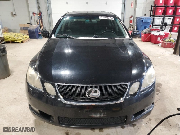 2006 Lexus GS 300 with VIN JTHCH96S660016570, listed as a Copart auction lot 51900975 with 267,695 mi miles and Clean Title. Bid and sale history available at carsss.com. Image 5.