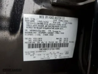 2007 Mercury Montego Premier with VIN 1MEHM43137G610882, listed as a Copart auction lot 45002485 with 197,166 mi miles and Salvage Title. Bid and sale history available at carsss.com. Image 12.