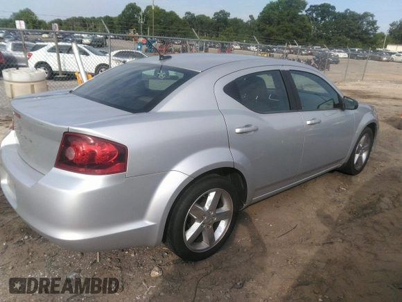 2012 Dodge Avenger SE with VIN 1C3CDZAB3CN151190, listed as a IAAI auction lot 42223269 with 194,540 mi miles and . Bid and sale history available at carsss.com. Image 4.