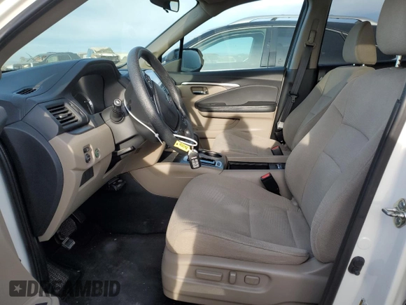 2017 Honda Pilot EX with VIN 5FNYF6H38HB031383, listed as a Copart auction lot 45213375 with 91,290 mi miles and Salvage Title. Bid and sale history available at DreamBid. Image 7.