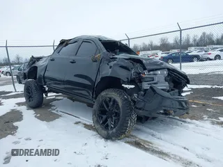 2022 Chevrolet Silverado 1500 LT Trail Boss with VIN 1GCPYFEDXNZ233067, listed as a IAAI auction lot 41618201 with 75,673 mi miles and . Bid and sale history available at DreamBid. Image 1.