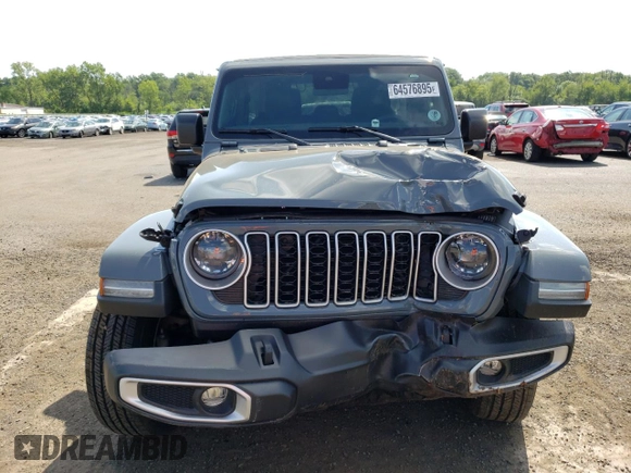 2024 Jeep Wrangler Sahara with VIN 1C4PJXEGXRW269062, listed as a Copart auction lot 64576895 with 2,159 mi miles and Salvage title. Bid and sale history available at DreamBid. Image 5.