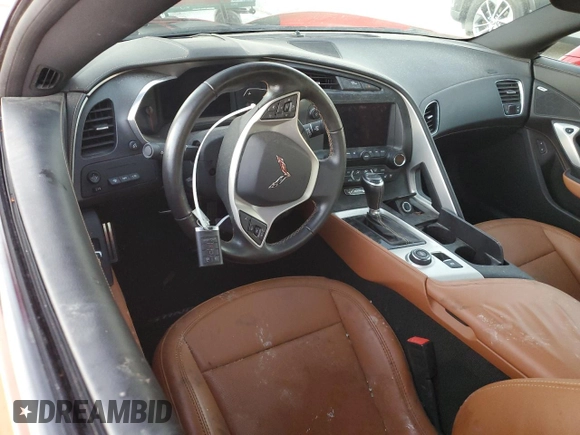 2015 Chevrolet Corvette Z51 2LT с VIN 1G1YK2D73F5118208, выставлен на аукционе Copart как лот 81051324 с пробегом Не указан миль и Списание • Salvage title. История ставок и продаж доступна на DreamBid. Изображение 8.