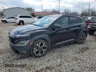 2022 Hyundai Kona Limited with VIN KM8K5CA32NU844461, listed as a Copart auction lot 52772795 with 18,251 mi miles and Salvage Title. Bid and sale history available at carsss.com. Image 1.