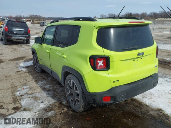 2017 Jeep Renegade Altitude with VIN ZACCJABB9HPF84211, listed as a IAAI auction lot 41595512 with 68,577 mi miles and . Bid and sale history available at DreamBid. Image 3.