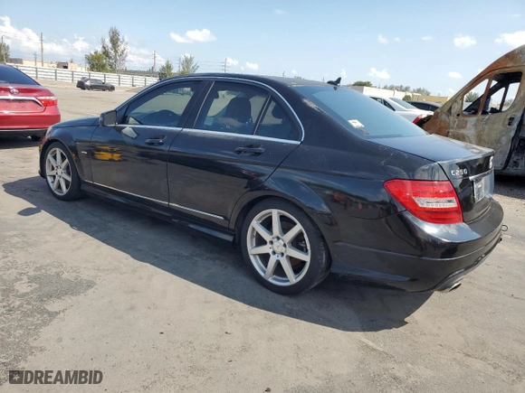2012 Mercedes-Benz C-Class C 250 Sport with VIN WDDGF4HB3CR212102, listed as a Copart auction lot 50461655 with 132,067 mi miles and Clean Title. Bid and sale history available at carsss.com. Image 2.