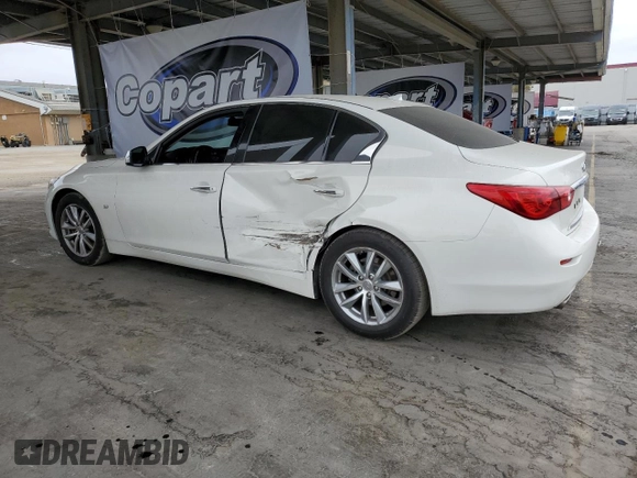 2015 Infiniti Q50 Sport with VIN JN1BV7AP3FM353836, listed as a Copart auction lot 54265965 with 101,602 mi miles and Salvage title. Bid and sale history available at DreamBid. Image 2.